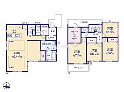 川崎市多摩区長尾1期　新築戸建　全1棟　1号棟