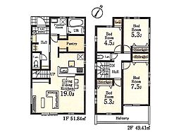 八王子市館町第20　新築戸建　全4棟　1号棟