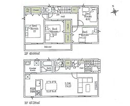 秦野市堀西第24　新築戸建　全2棟　1号棟