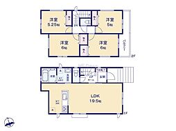 海老名市杉久保北5丁目　新築戸建　全3棟　B号棟