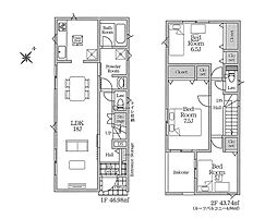 秦野市北矢名第15　新築戸建　全2棟　2号棟