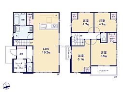 小平市小川町1丁目14期　新築戸建　全1棟　1号棟