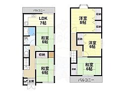 五條市二見５丁目の一戸建て