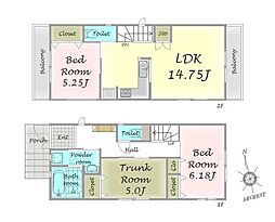 国立市青柳1丁目 全2棟 1号棟