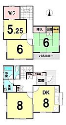 内原　中古戸建　2階4DK