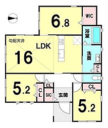 市小路　新築戸建　平屋3LDK