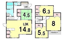 中古戸建　毛見　2階建4LDK