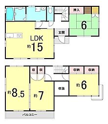 海南市小野田　中古戸建　2階建4LDK