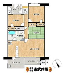 パークヒルズ代々木通グランドステージ　9階部分