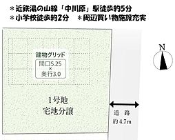 売土地　四日市市中川原　4期　全2区画　1号地