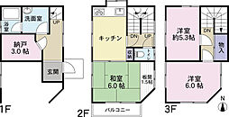 本前川３丁目　中古戸建　南東角地　ビルトイン車庫