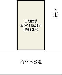 西伊興1丁目　土地35坪以上・南道路・整形地