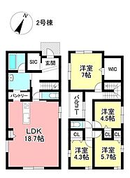 新築戸建 名古屋市名東区高針原1丁目 全2棟