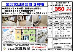 泉北宮山台団地３号棟 406