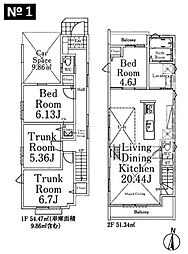 中野区鷺宮5丁目　新築戸建 1号棟