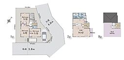 堀ノ内　新築戸建て＿東南角地×公園近く×緑豊か、癒しとゆとり