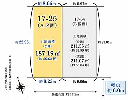 等々力5丁目土地　建築条件なし　A区画