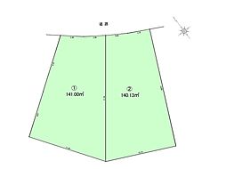 成田市吾妻8期　建築条件なし売地全2区画