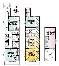 P1台付　世田谷区粕谷3丁目 新築戸建