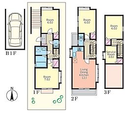 P1台付　世田谷区深沢6丁目 中古戸建