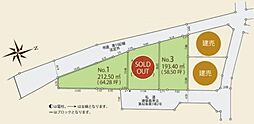 青梅市千ヶ瀬町2丁目　売地　全3区画　NO.3