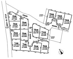 瑞穂町石畑22-1期　全14区画　土地分譲　3区画