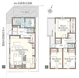 川越下広谷R5-A　新築戸建　パステルガーデン R5-A号棟