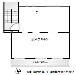 狭山台団地2街区25号棟　スケルトン 2階