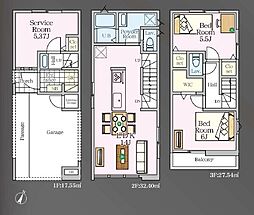 さいたま市浦和区北浦和3丁目新築戸建　全2棟　2号棟