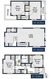 さいたま市南区別所1丁目新築戸建　全3棟　3号棟
