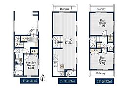 さいたま市南区鹿手袋1丁目新築戸建　全2棟　1号棟