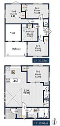 さいたま市南区曲本2丁目新築戸建　全1棟