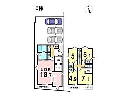 名古屋市中川区千音寺IV　全6区画　C号棟　新築一戸建て