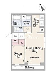 スクエア市谷河田町ヒルサイド（SQUARE市谷河田町hill 302