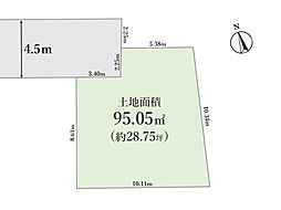 調布市布田6丁目　建築条件なし売地　全1区画