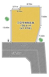 京都市伏見区日野岡西町　2区画一括 1号地・2号地一括