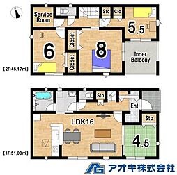 鉾田市舟木第1　2号棟