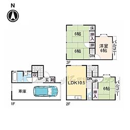 枚方市津田東町２丁目の一戸建て