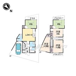 生駒市俵口町の一戸建て