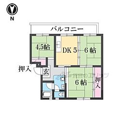 寝屋川団地Ｃ34号棟 206