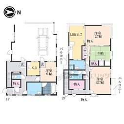 香芝市上中の一戸建て