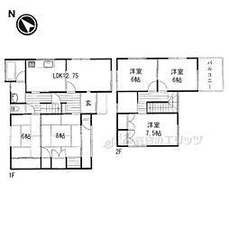 北葛城郡上牧町緑ヶ丘２丁目の一戸建て