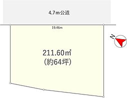 川越市大字笠幡　土地