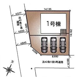 松伏町田島第1　全1棟　1号棟