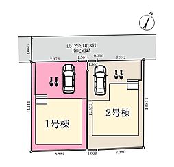春日部市西金野井3期　全2棟1号棟