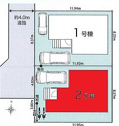 越谷市東越谷4丁目　全2棟　2号棟