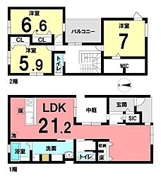 新築戸建　清須市西市場4丁目　1号棟