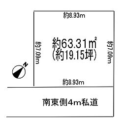 越谷市大字下間久里　売地