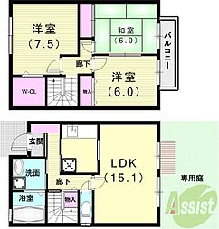 ボナール白水　1棟