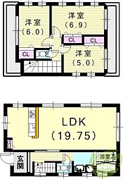 高津橋38-3戸建て